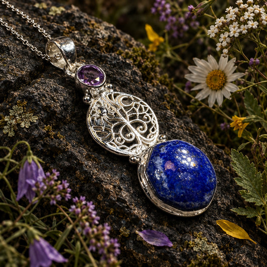 Lessandra Tree of Life Necklace in Sterling Silver — view 4