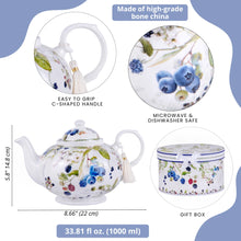 Load image into Gallery viewer, Wild Berries Fine China Teapot
