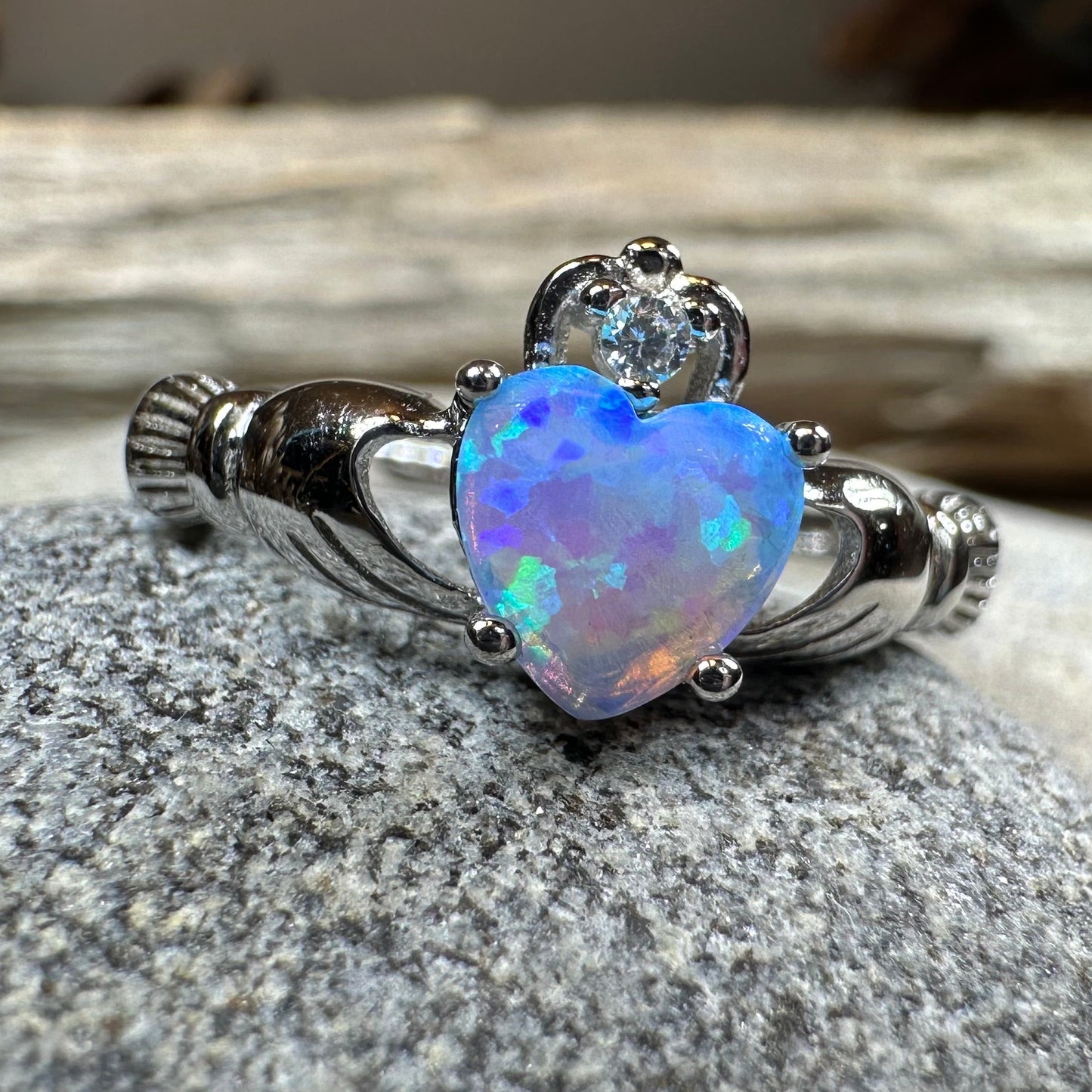 Glynnis Claddagh Ring in sterling silver
