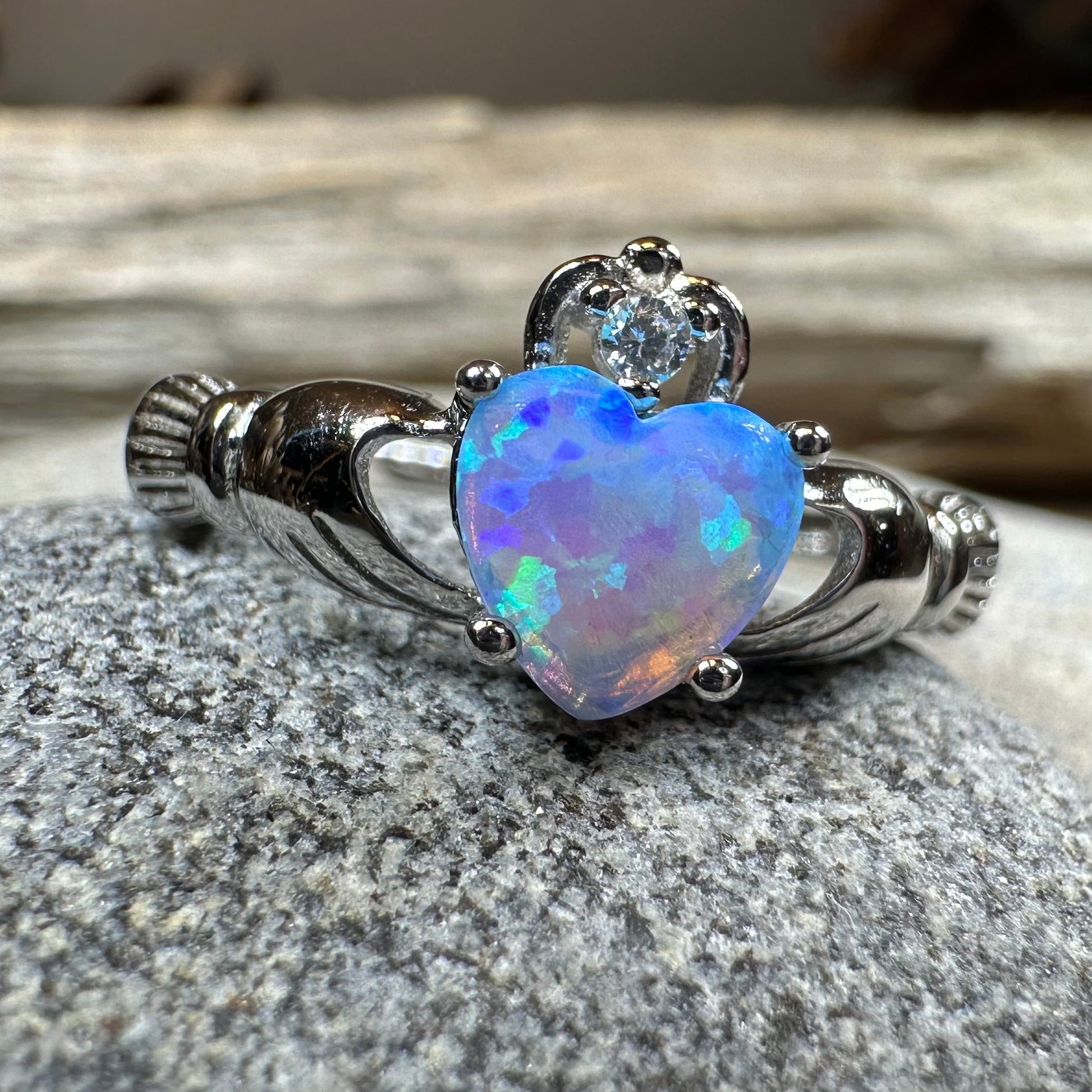 Glynnis Claddagh Ring in sterling silver