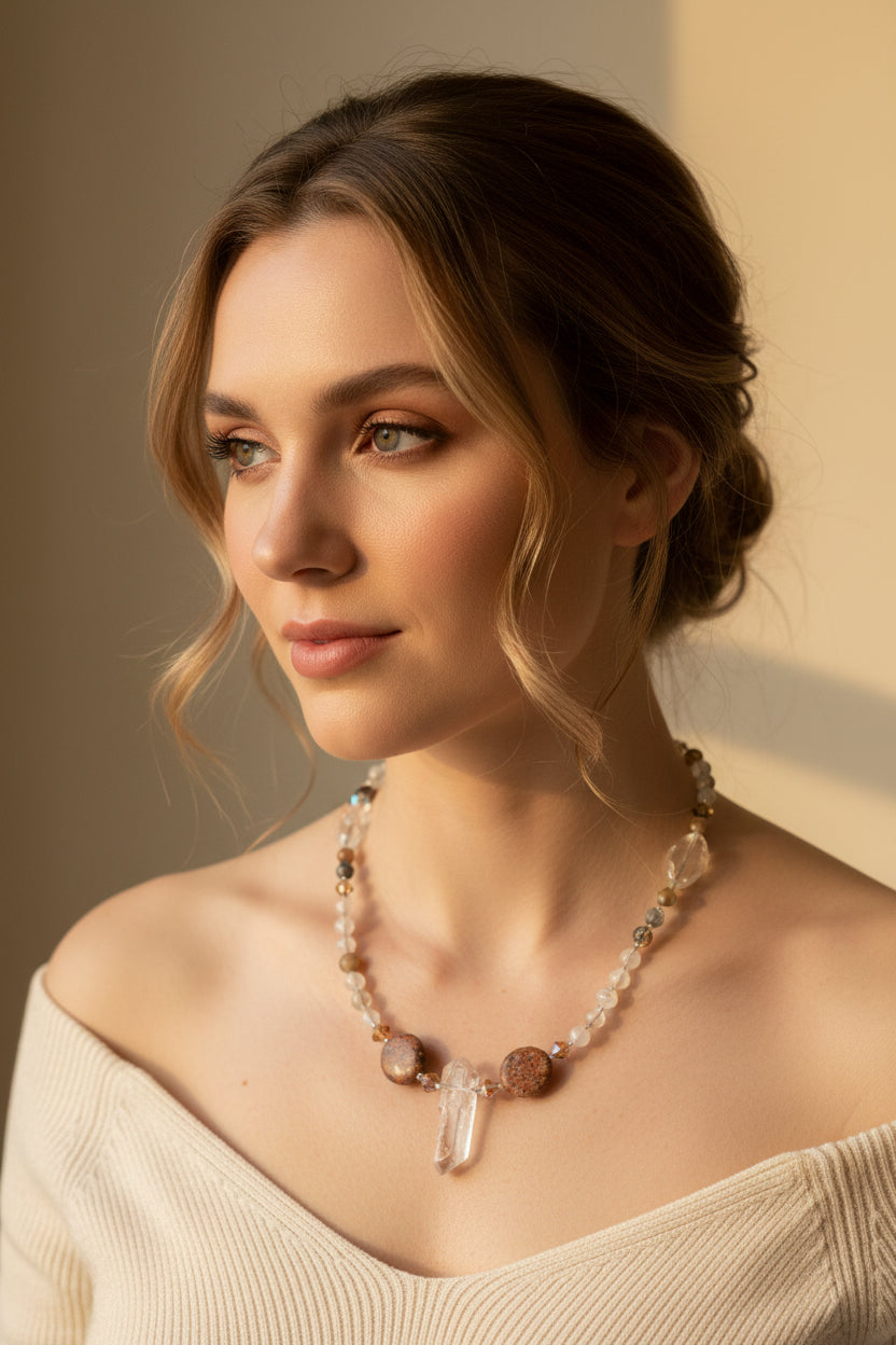 Celtic Mystic Crystal Necklace — view 4