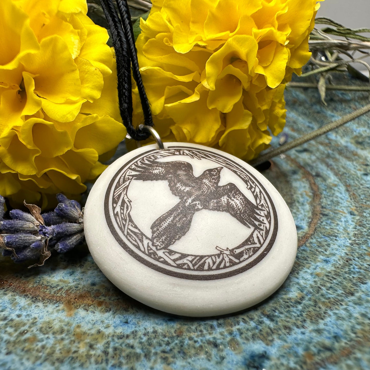Artisan Raven Necklace - Handmade in the U.S.A.