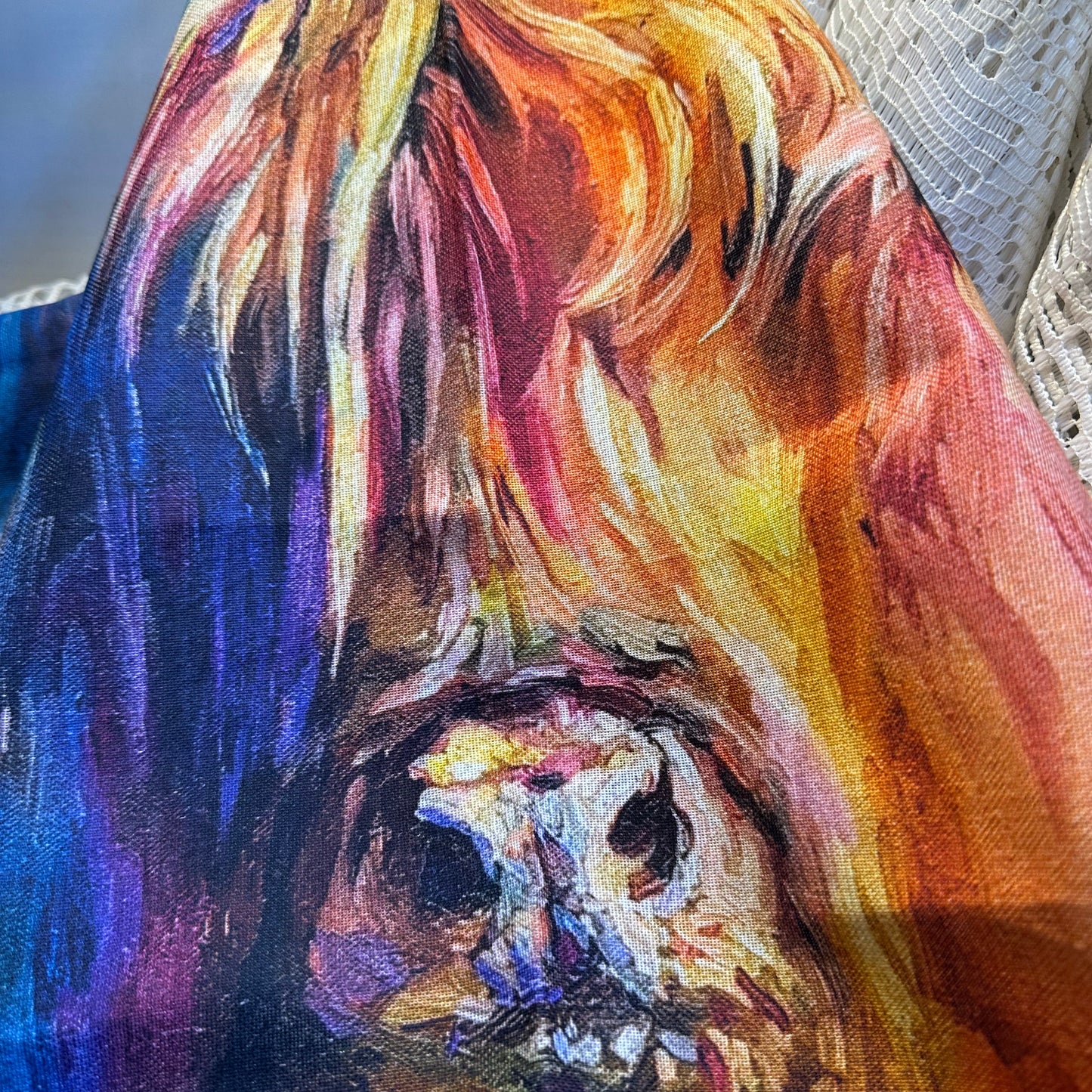 Handmade Scottish Highland Cow Lover Tea Towel - Set of Two