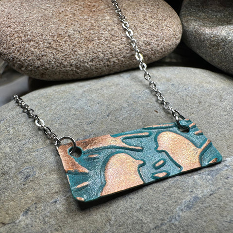 Load image into Gallery viewer, Summersong Bird Copper Necklace
