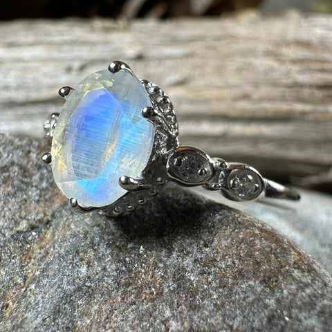 Load image into Gallery viewer, Diana Moonstone Promise Ring

