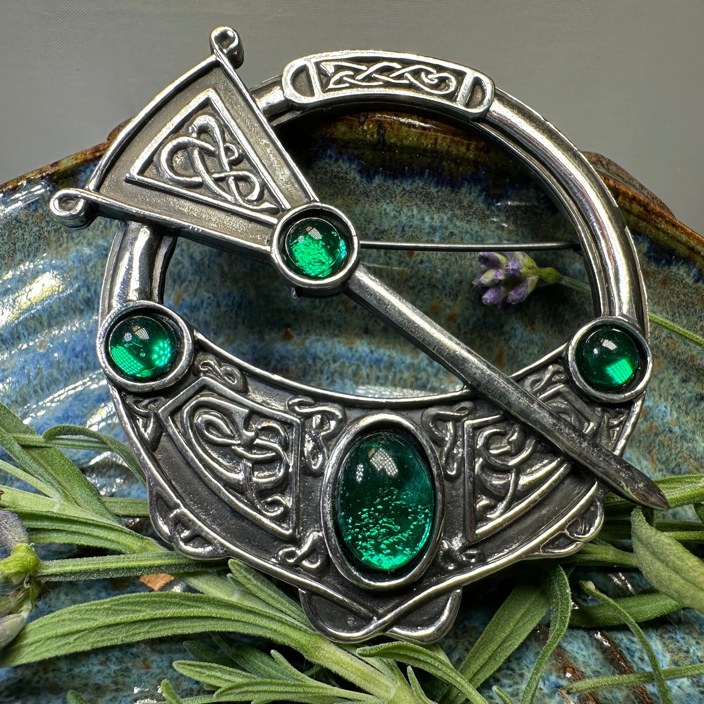 Lochdaw Celtic Penannular Brooch - Handmade in Scotland