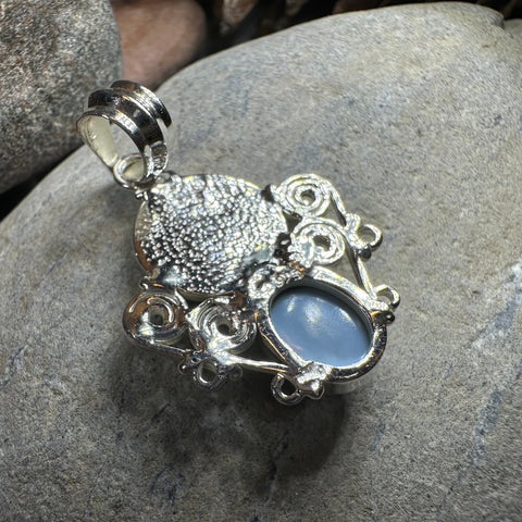 Load image into Gallery viewer, Lyria Celtic Triple Spiral Necklace in Sterling Silver
