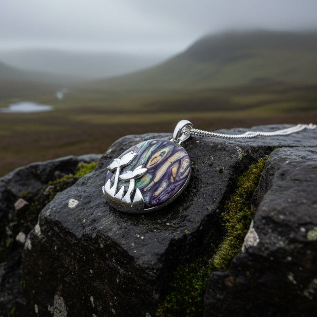 Heathergems Celtic Flower Necklace - Handmade in Scotland