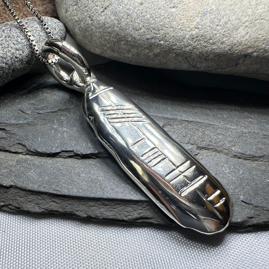 Gaelic Warrior Ogham Necklace - Made in Ireland