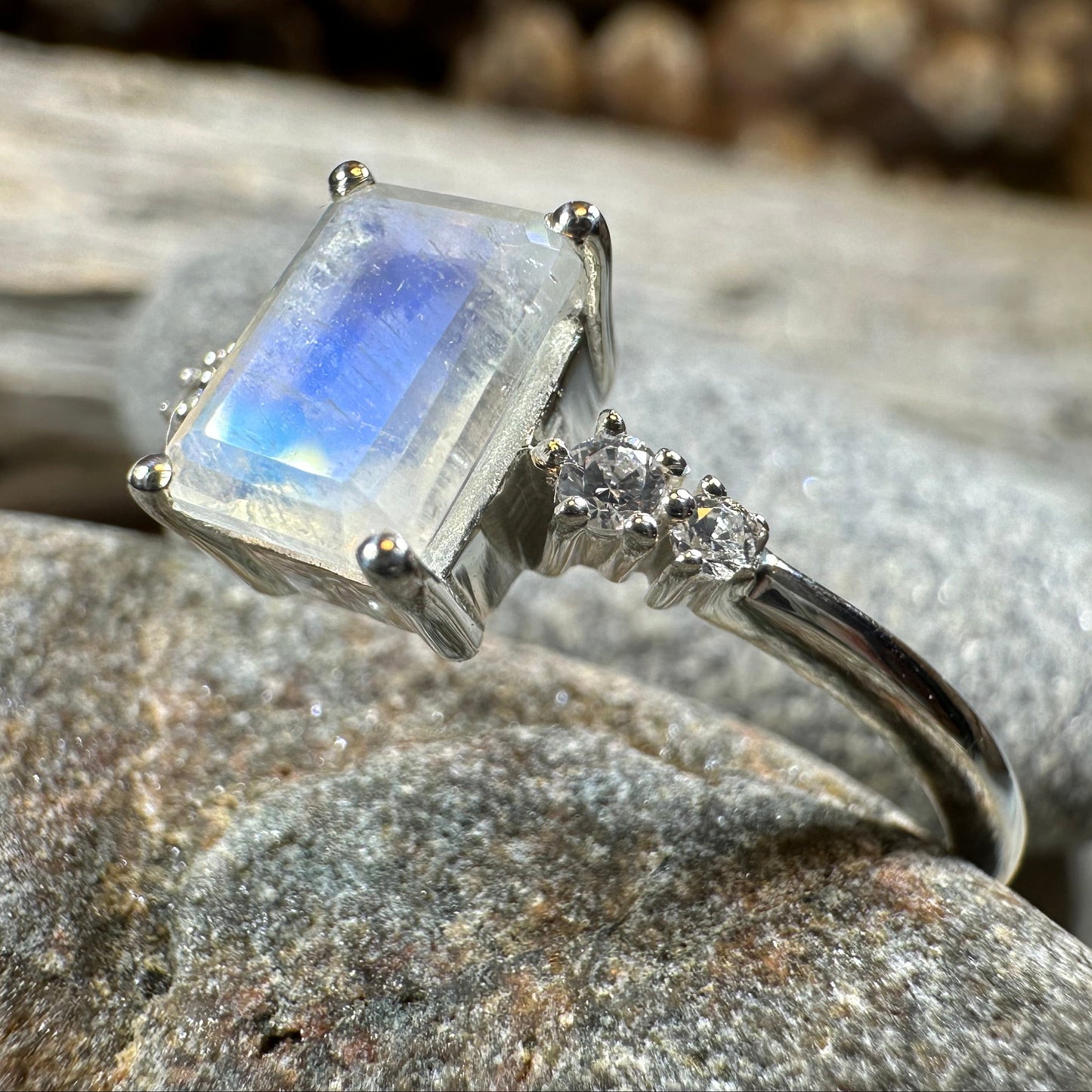 Hilaria Moonstone Ring — view 8