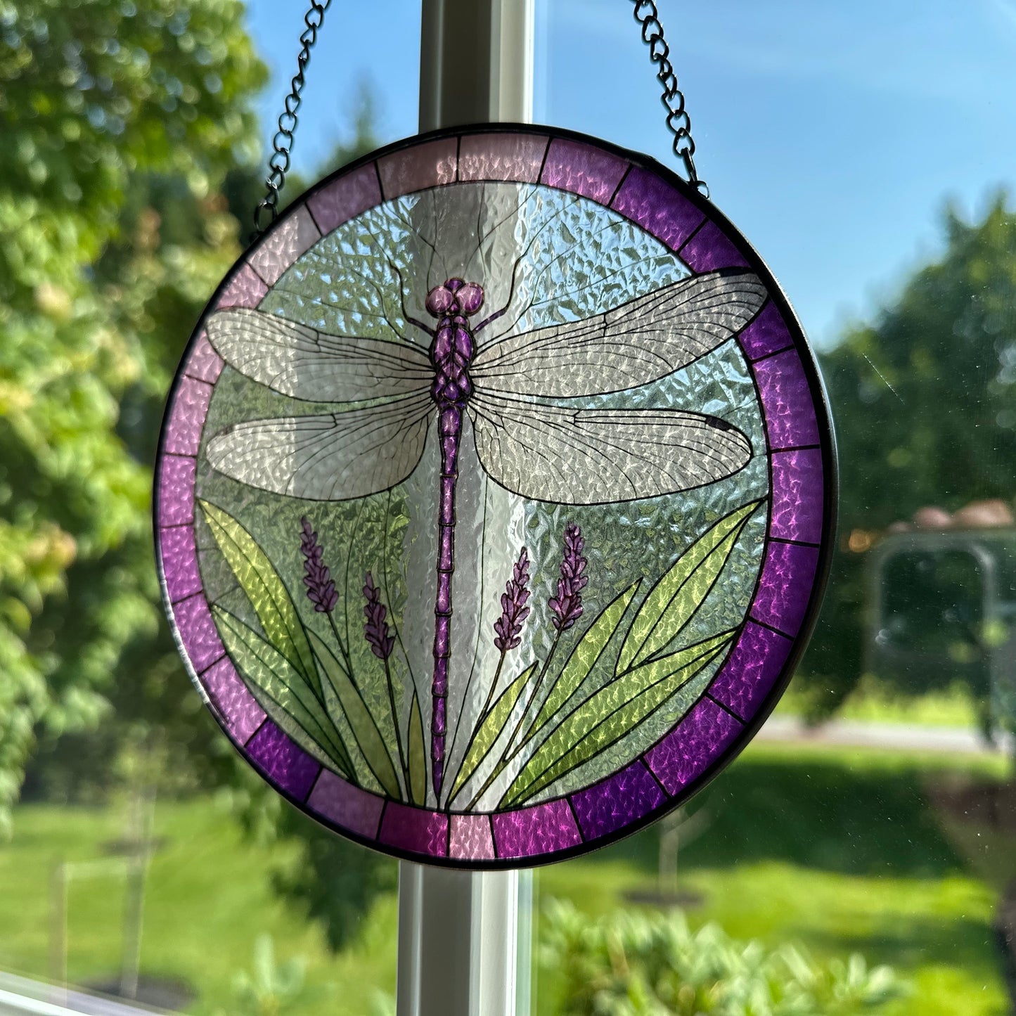 Lavender Dragonfly Suncatcher