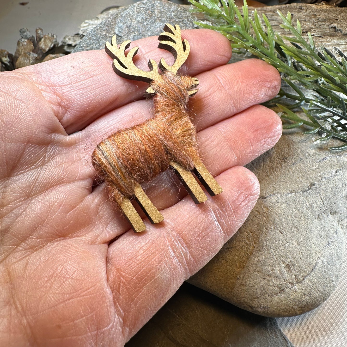 Scottish Highland Stag Scatter Pin - Handmade in Scotland