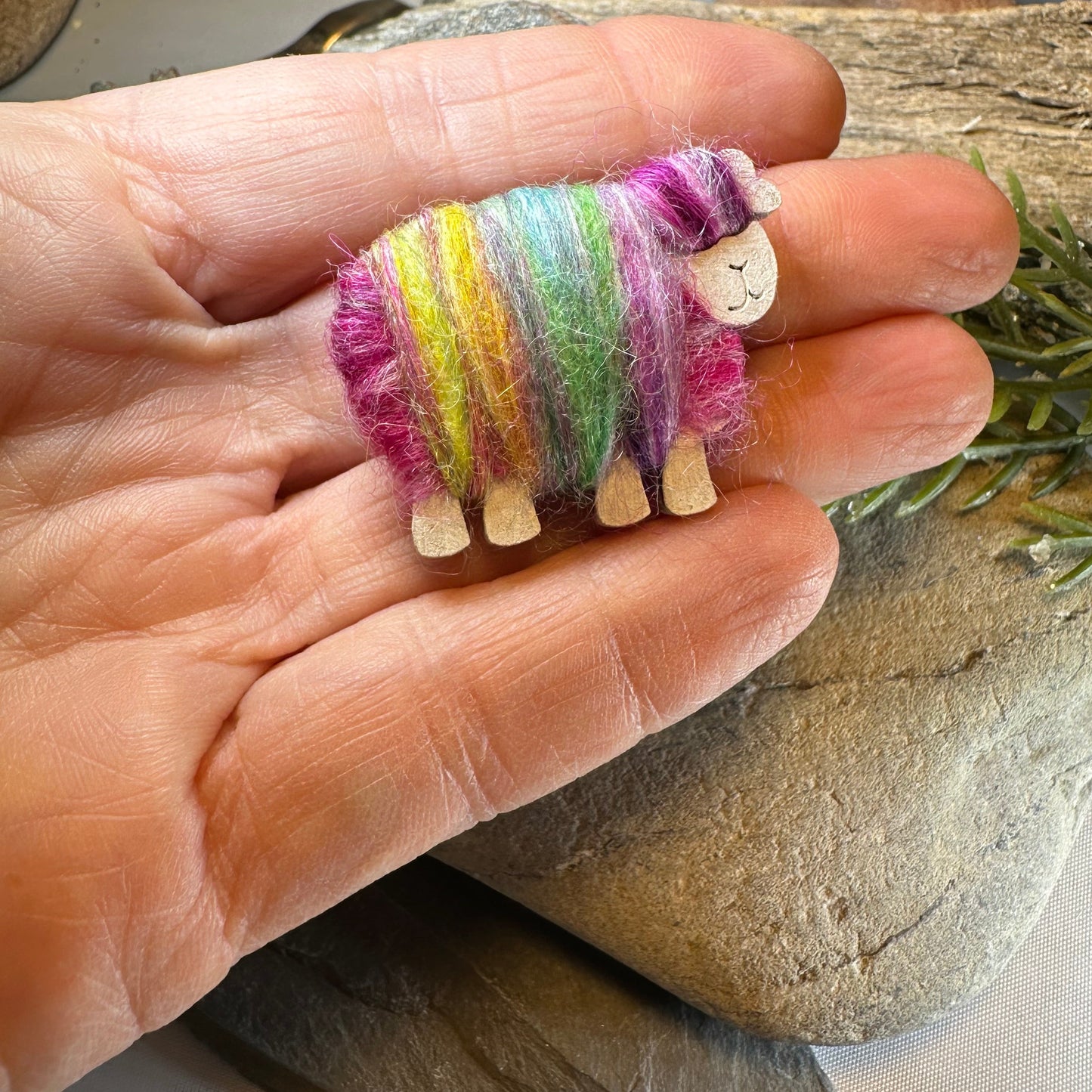 Scottish Sheep Scatter Pin - Handmade in Scotland