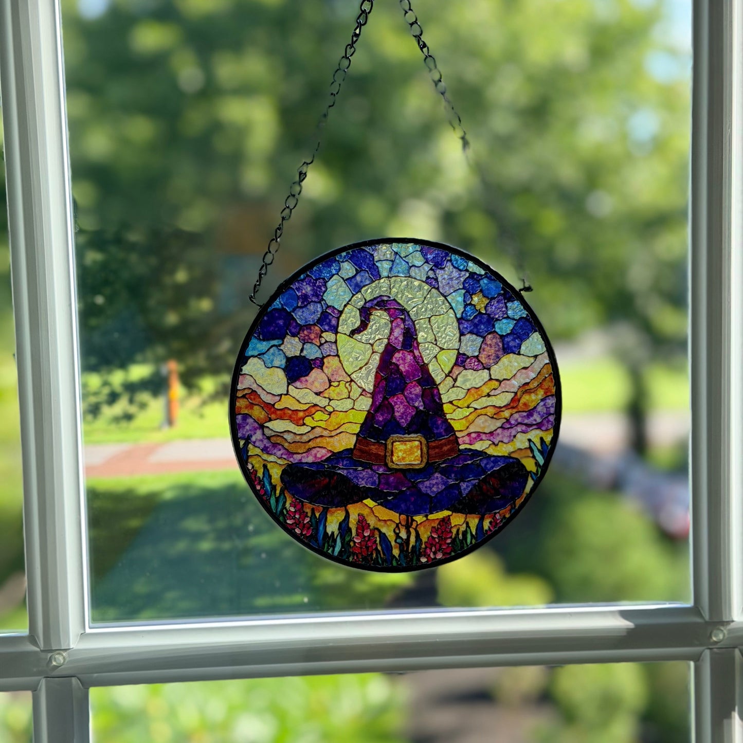 Purple Witch’s Hat Suncatcher