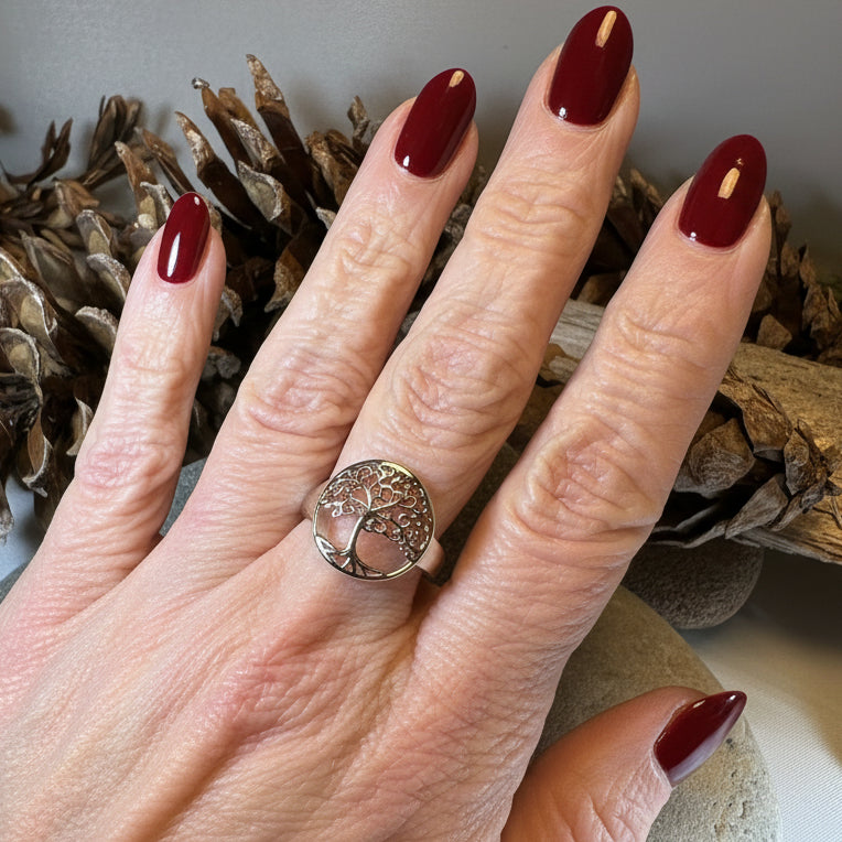 Rose Tree of Life Ring — view 6