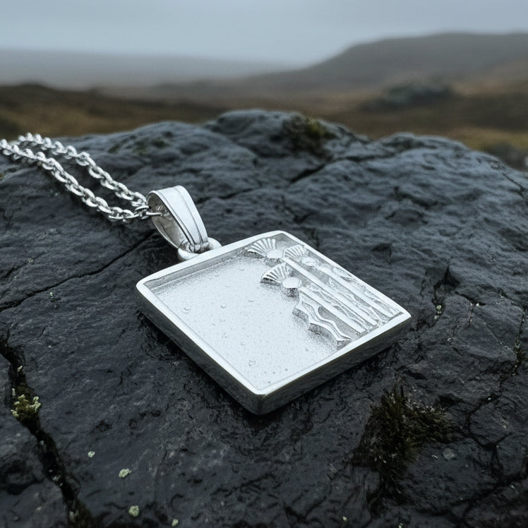 Tarbet Scottish Thistle Necklace - Handmade in Scotland