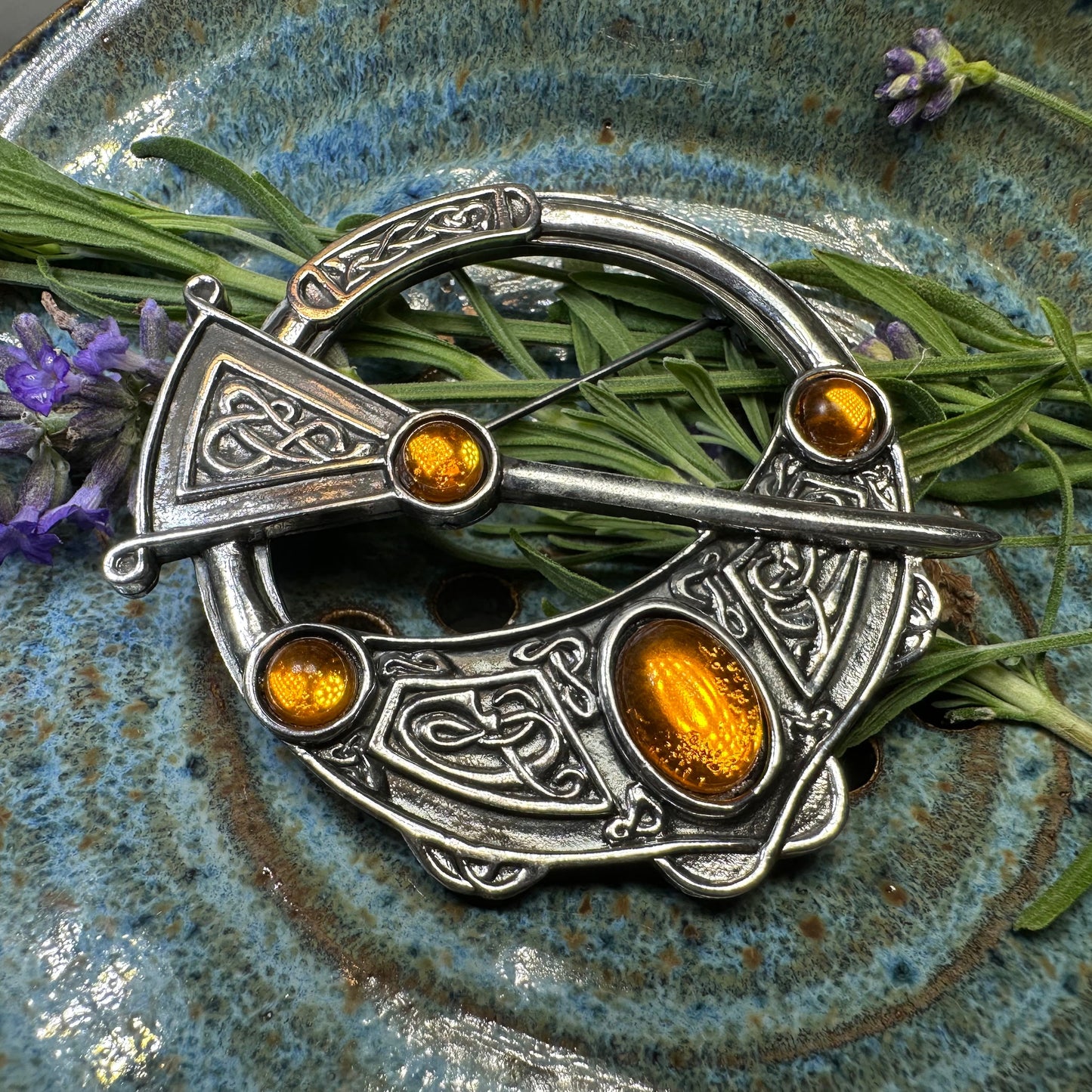 Lochdaw Celtic Penannular Brooch - Handmade in Scotland