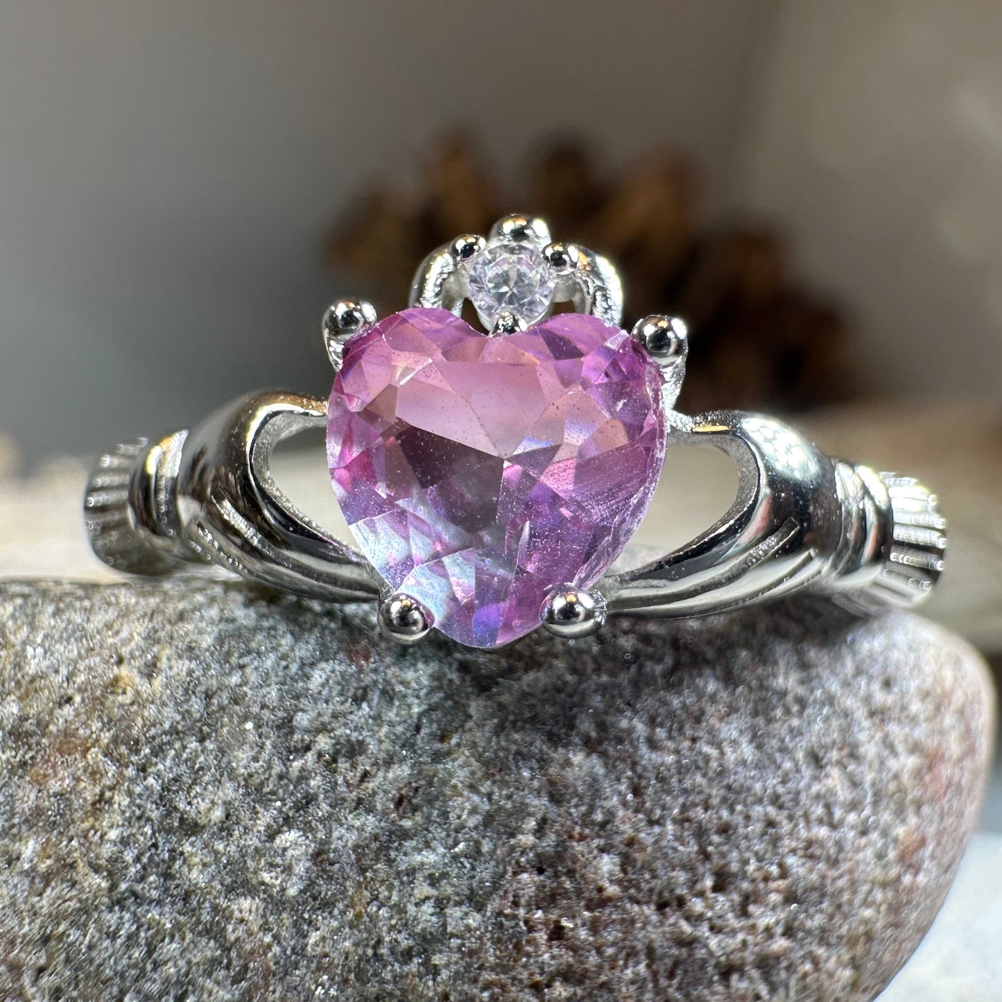 Ombre Claddagh Ring — view 3