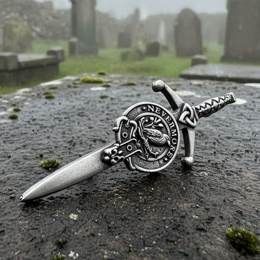 Nevermore "The Raven" Kilt Pin - Handmade in Scotland