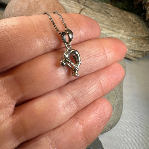 Load image into Gallery viewer, Yoga Pose Om Necklace
