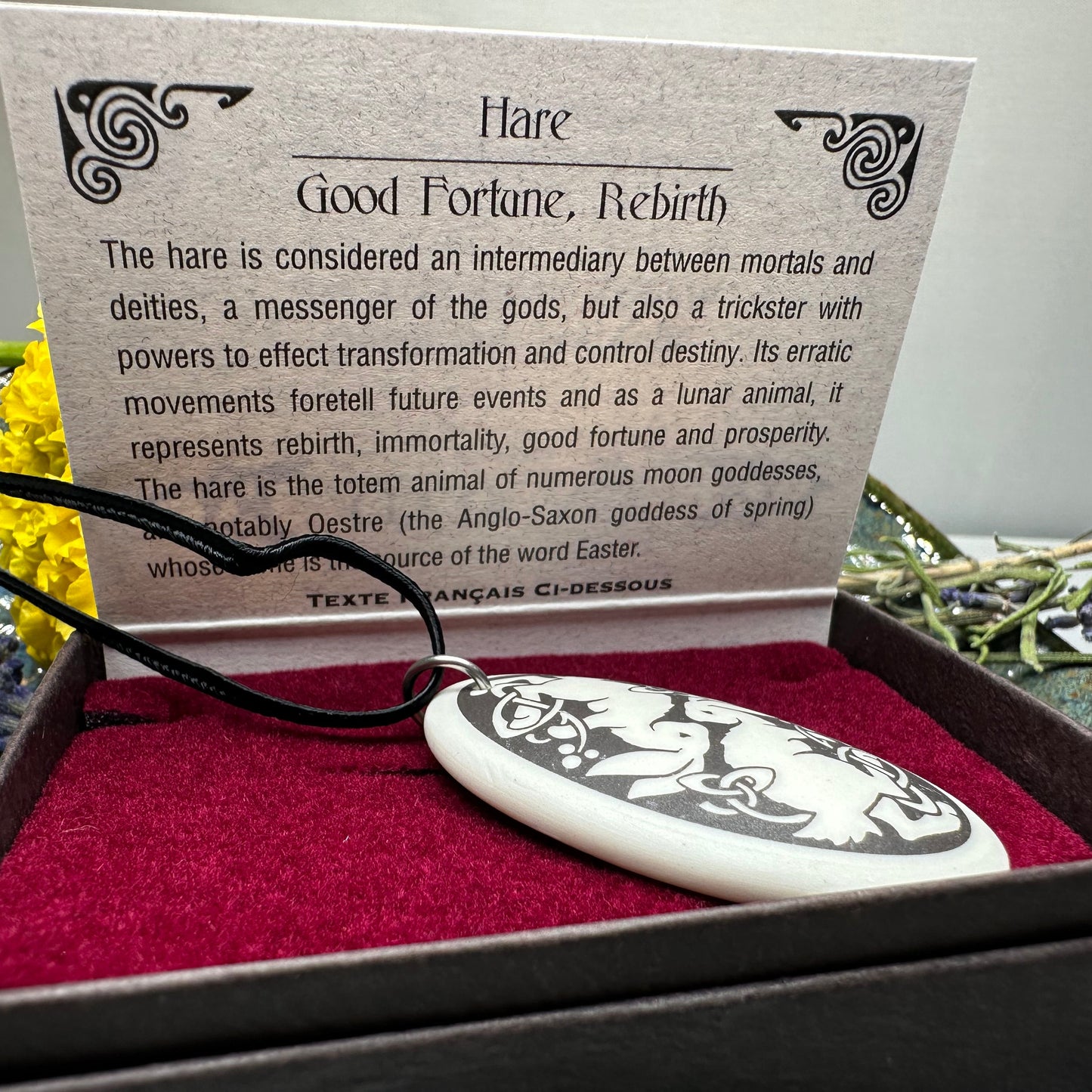 Artisan Celtic Rabbit Necklace - Handmade in the U.S.A.