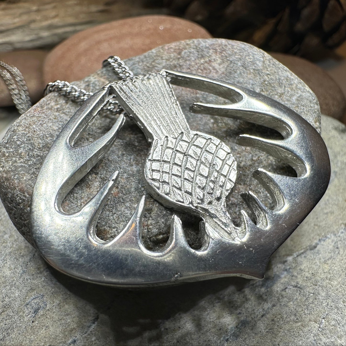 Mackenzie Scottish Thistle Necklace - Handmade in Scotland — view 6