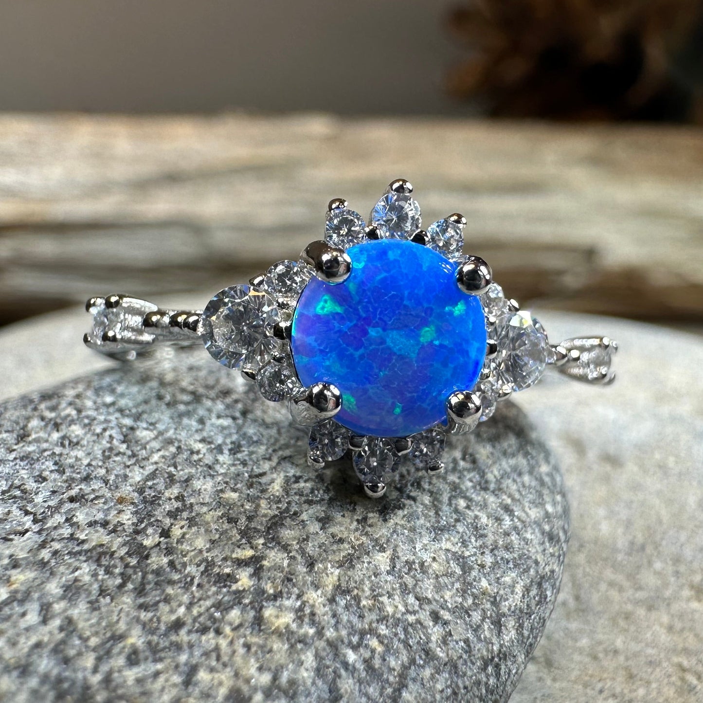 Enchanted Blue Opal Ring