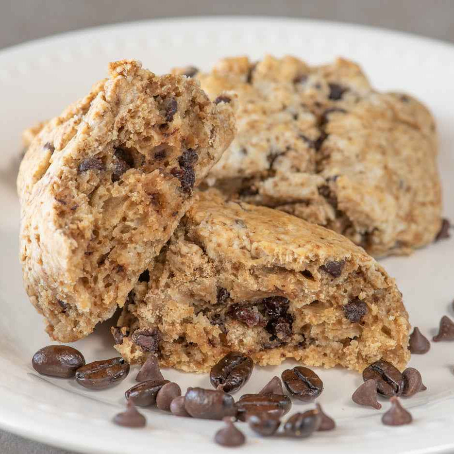 Mocha Chip Premium Scone Mix Featuring Goddess Roast Espresso by The Java Goddess