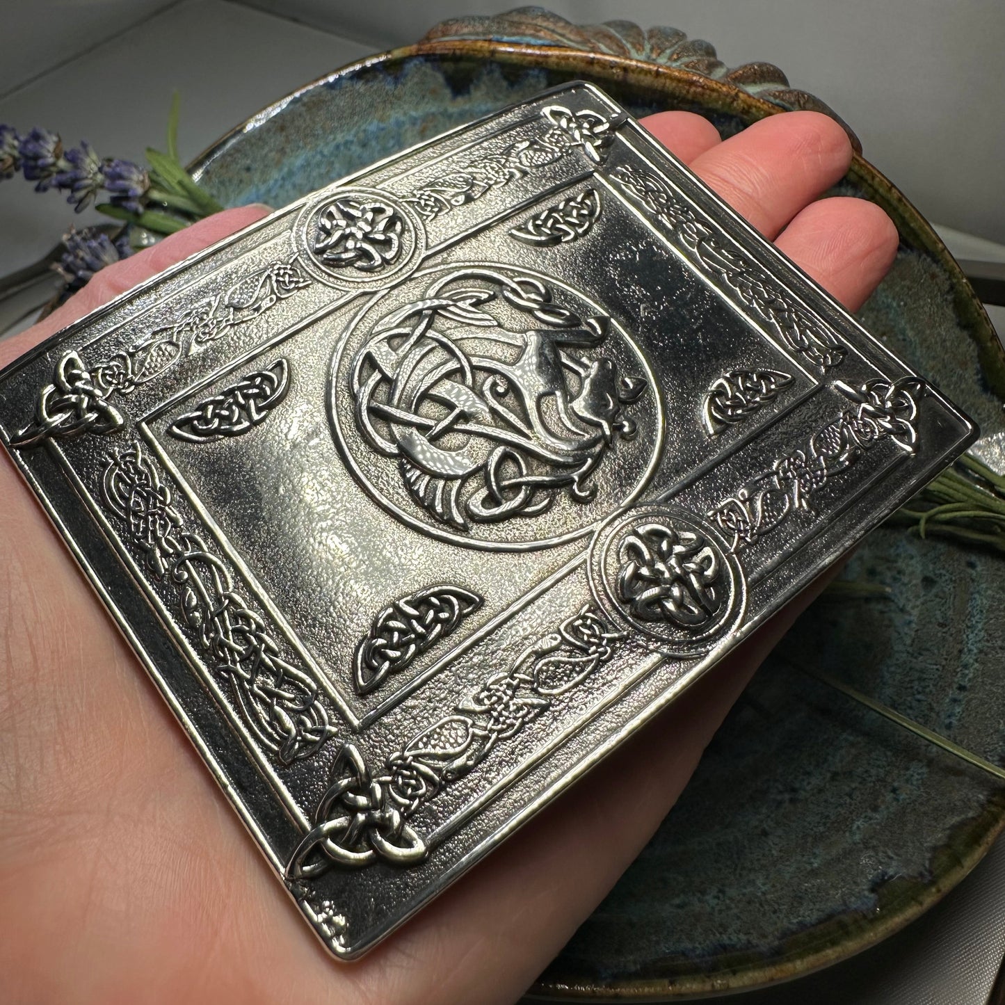 Kelpie Celtic Kilt Belt Buckle - Handmade in Scotland