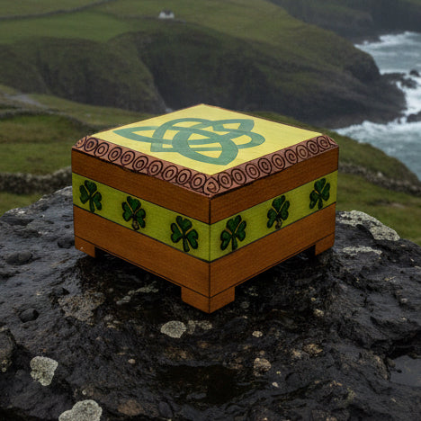 Celtic Love Knot Knot Keepsake Box - Handmade Wooden Box