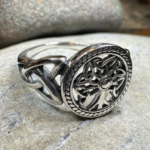 Load image into Gallery viewer, Signet Tree of Life Ring
