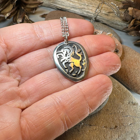 Load image into Gallery viewer, Unicorn of Scotland Pewter Necklace

