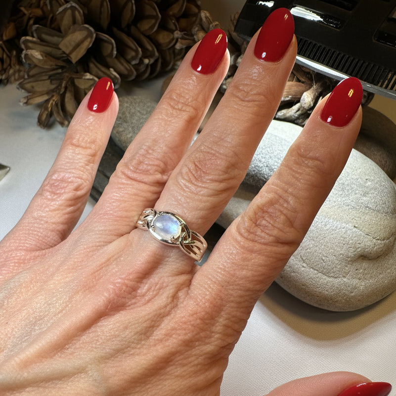 Hadlie Moonstone Ring — view 7
