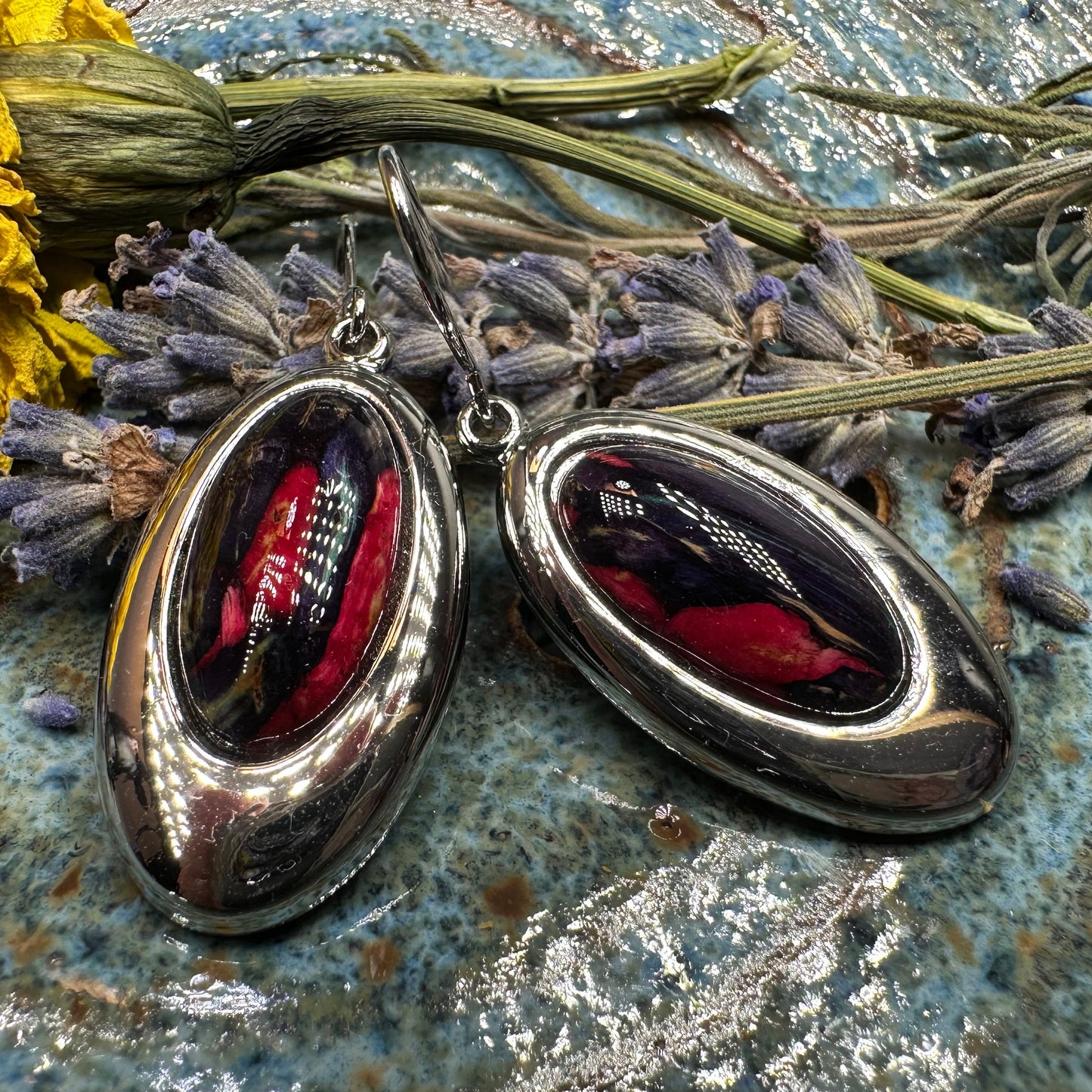 Heathergems Celtic Teardrop Earrings - Handmade in Scotland