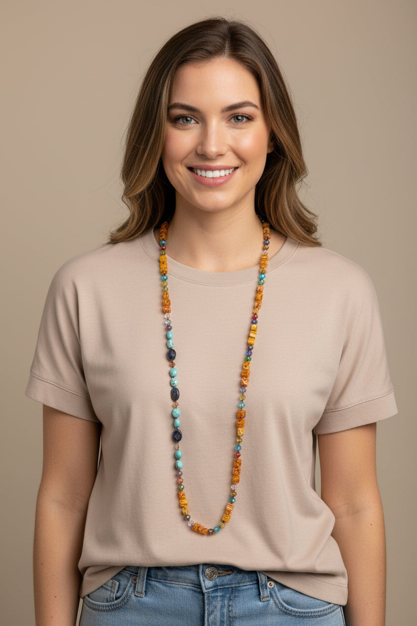 Tropical Carnival Long Necklace