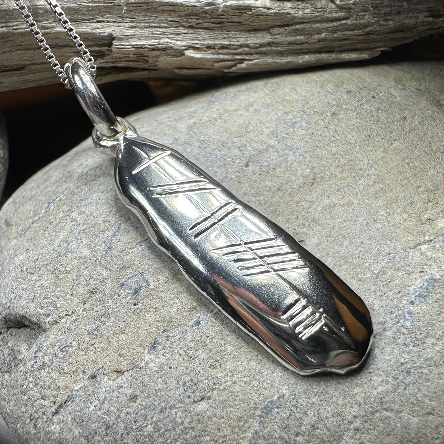 Gaelic Brave Ogham Necklace - Made in Ireland