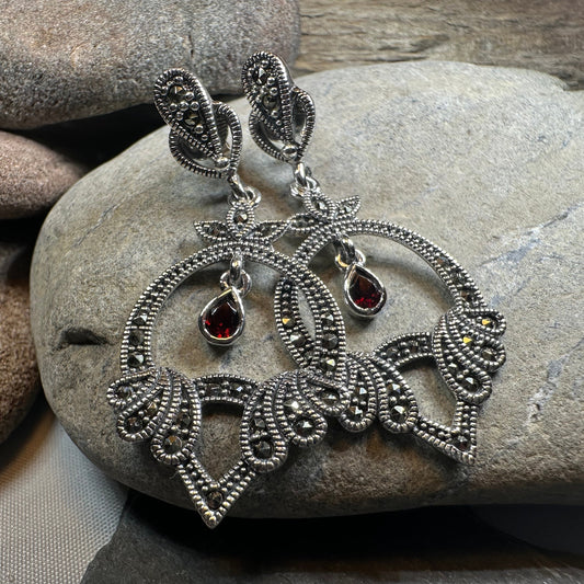 Antoinette Marcasite Earrings — view 6