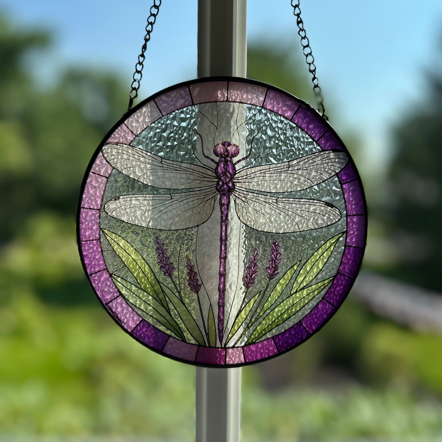 Lavender Dragonfly Suncatcher