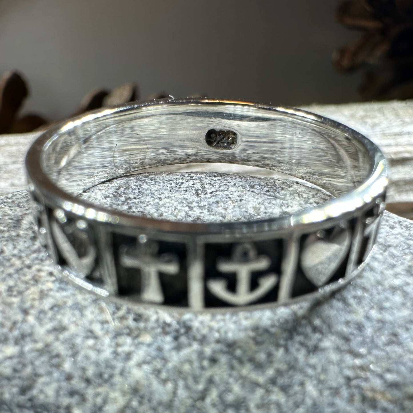 Faith, Hope & Love Cross Ring
