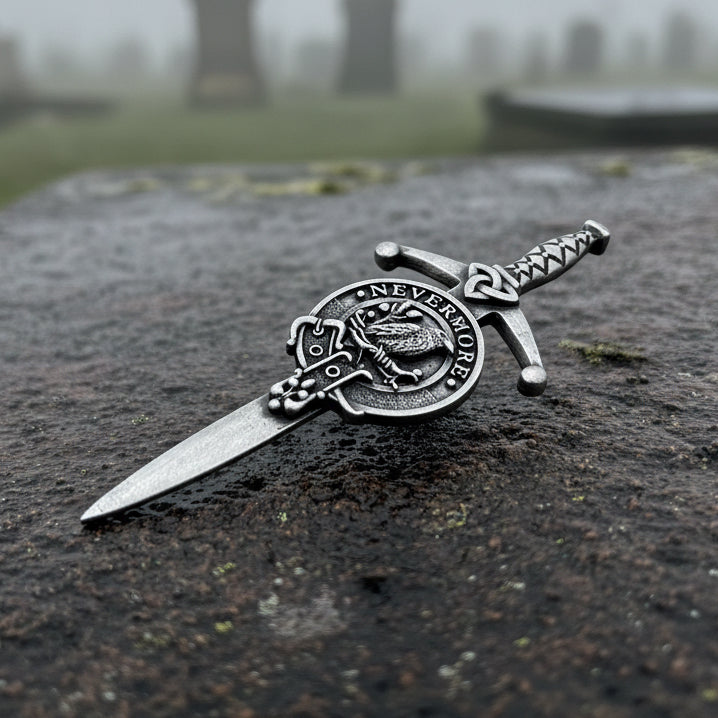 Nevermore "The Raven" Kilt Pin - Handmade in Scotland