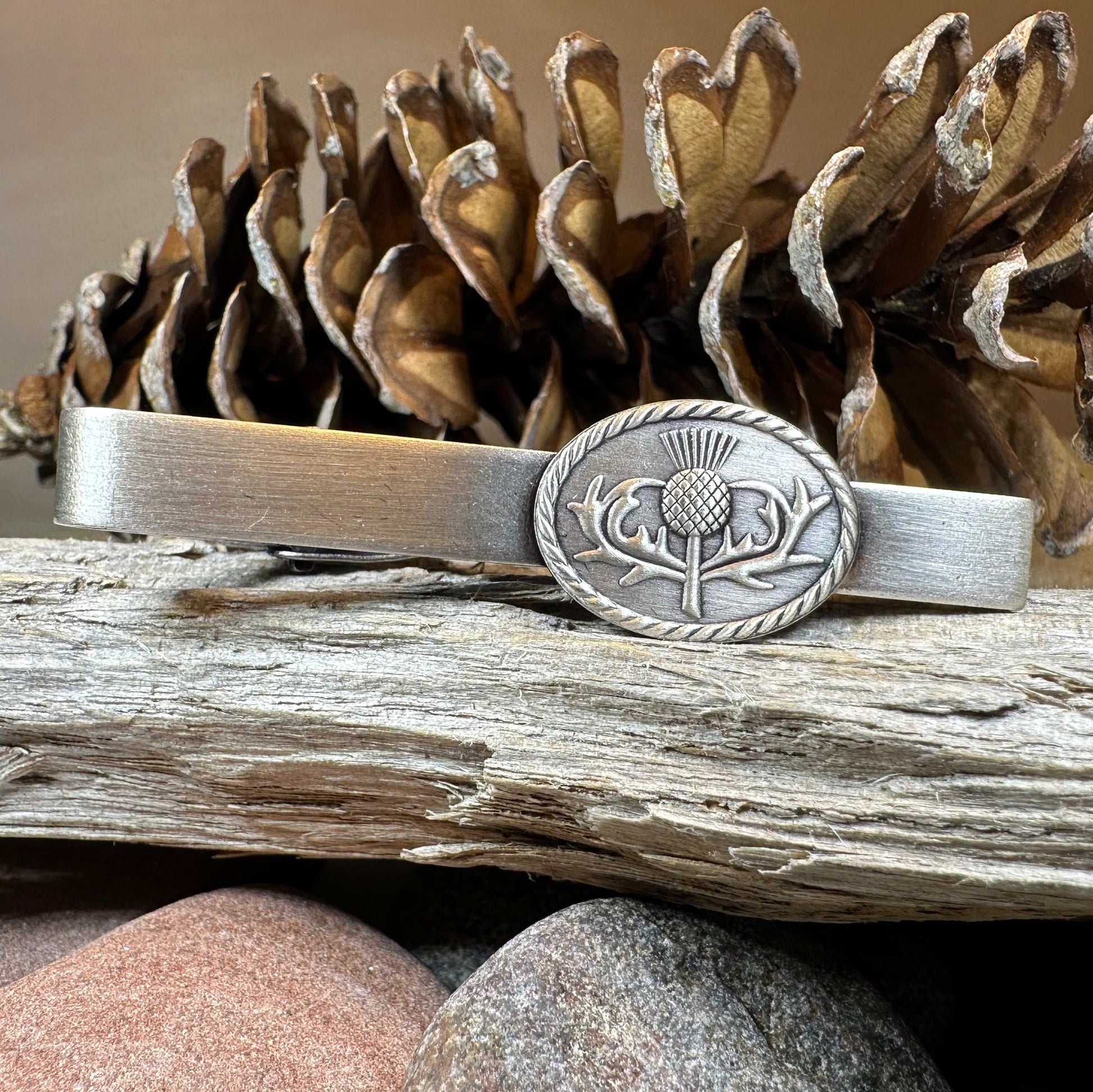 Celtic Thistle Tie Bar — view 2