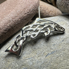 Load image into Gallery viewer, Celtic Salmon of Knowledge Necklace
