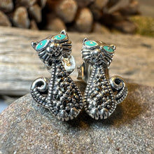 Load image into Gallery viewer, Curious Cat Stud Earrings
