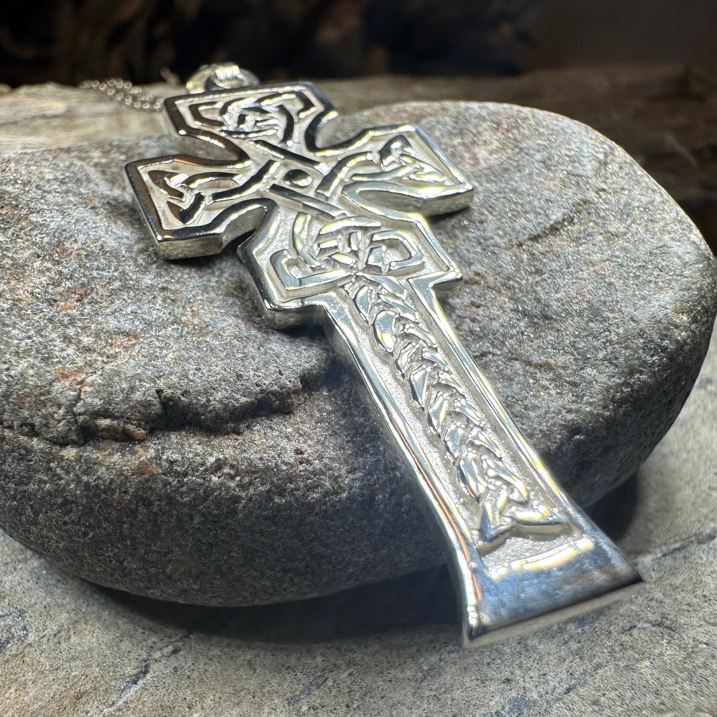Mura Scottish Celtic Cross Necklace - Handmade in Scotland — view 8