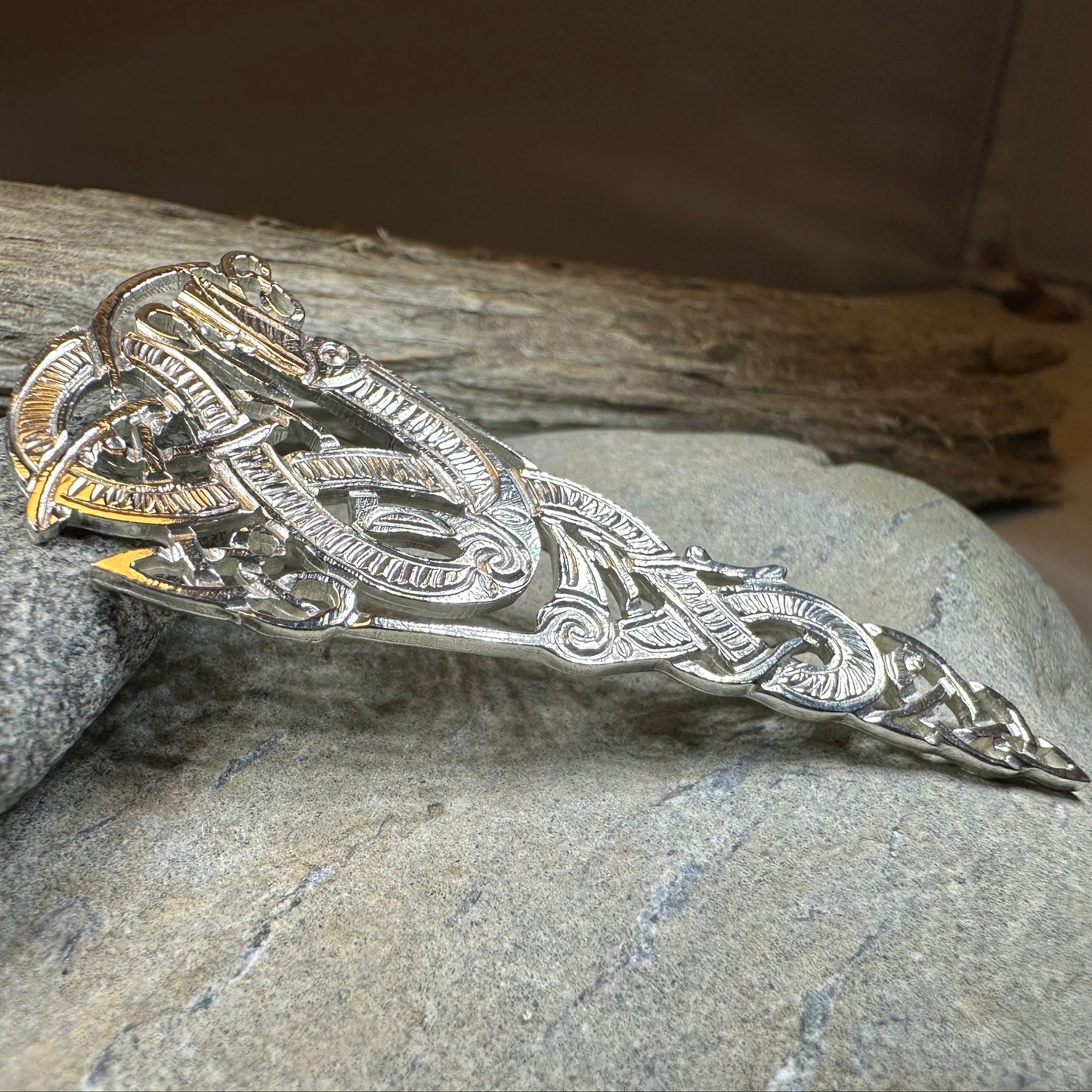 Artisan Irish Celtic Beast Brooch - Made in Ireland