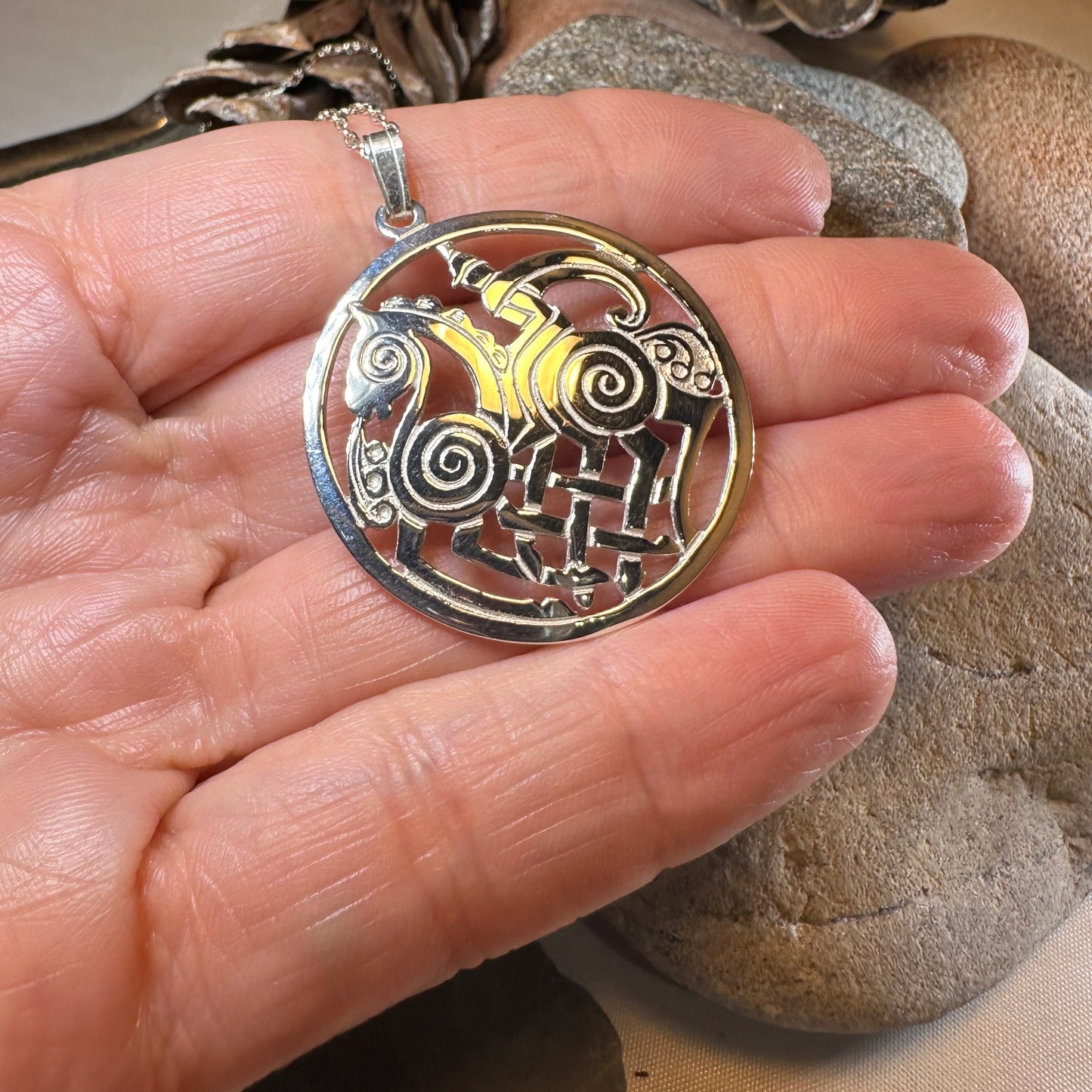 Sleipnir Norse Odin Necklace - Handmade in Scotland