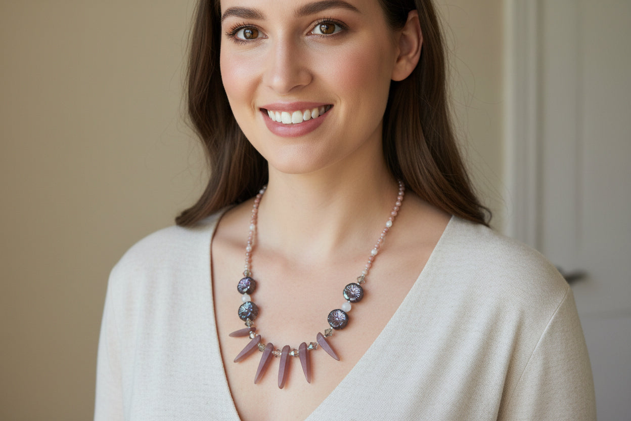 Highland Sunrise Crystal Necklace — view 6