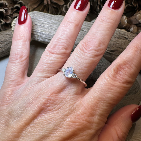 Rylena Moonstone Ring — view 4
