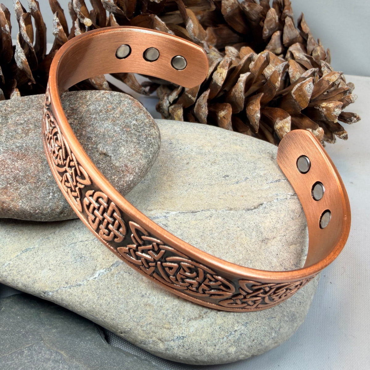 Shield Knot Celtic Copper Cuff Bracelet