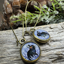 Load image into Gallery viewer, Twilight Rabbit Art Earrings

